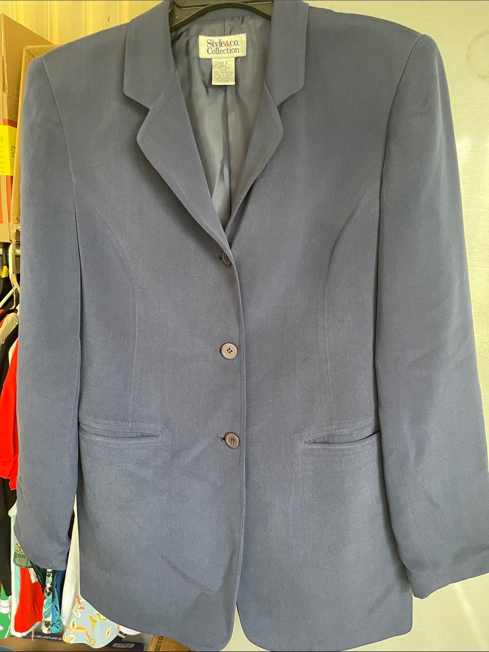 Style & Co. Dark Blue Tailored Women's Blazer